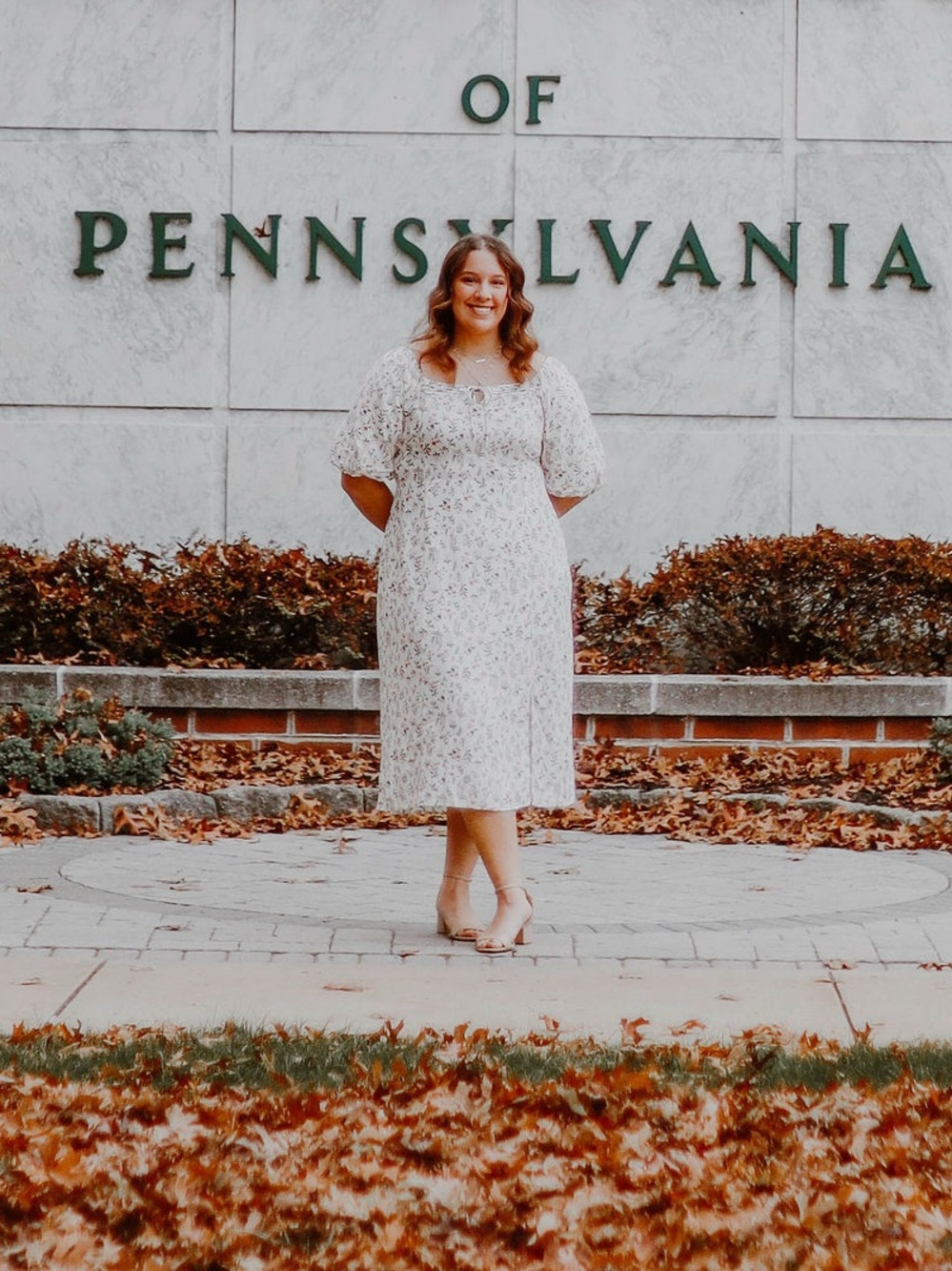 Old Navy White Midi Dress with Pink & Green Floral Print - Picture 8 of 8
